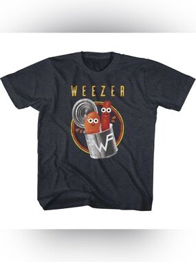 Weezer Pork And Beans Vintage Navy T-Shirt Size: Small